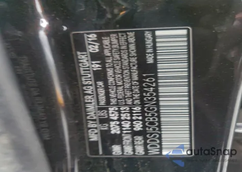 2016 Mercedes-Benz Cla 45 Amg from USA, damaged, VIN WDDSJ5CB5GN354261